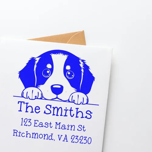 Vista 73 de Sello de alta calidad para cachorros Airedale Terrier – Sello de dirección personalizado – Ideal para los amantes de los perros – Elección de 5