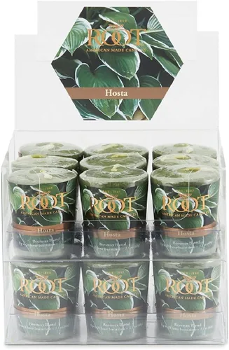 Vista 8 de Root Candles Velas votivas perfumadas, mezcla de cera de abeja, votivas hechas a mano de 20 horas, 18 unidades, madera de cedro japonés