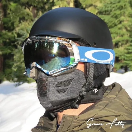 Vista 2 de Máscara de neopreno para invierno, esquí, snowboard, motocicleta. con rejillas de ventilación.