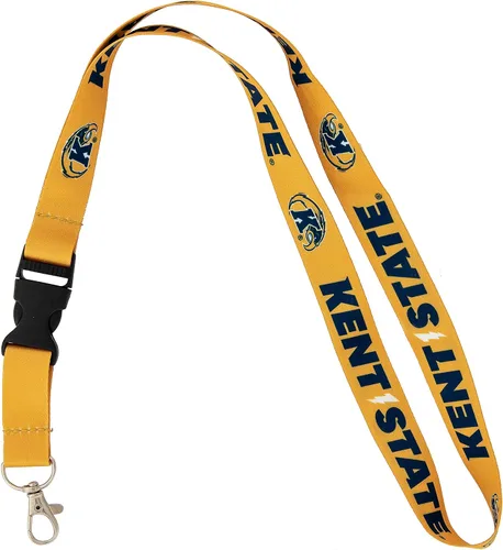 Vista 5 de Desert Cactus Kent State University Lanyard Golden Flashes Car Keys ID Badge Holder Keychain Detachable Breakaway Snap Buckle