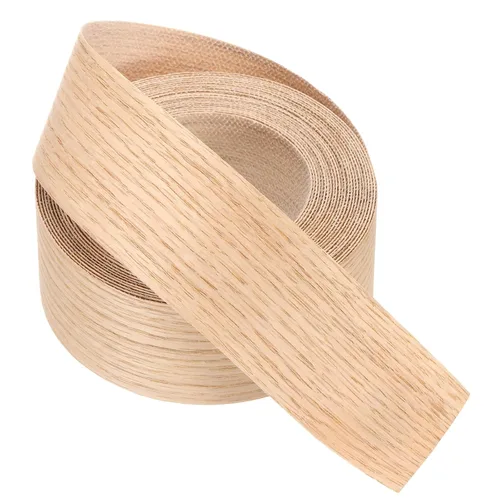 Vista 25 de PATIKIL Bandas de borde de abedul, cinta de chapa de madera de 1-1/2 pulgadas x 25 pies, bandas de borde de madera contrachapada flexible prepegadas