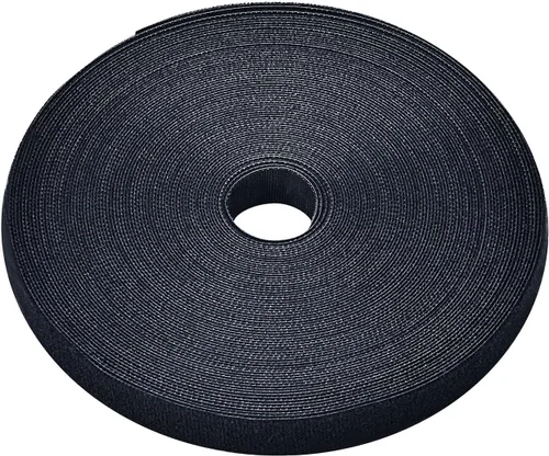 Vista 9 de Pasow cinta de sujeción de doble faz, tira de nailon, control de cables eléctrico, 1 gancho de rollo