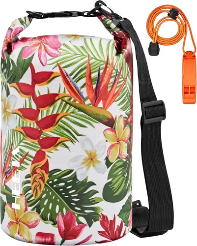 Vista 15 de HEETA - Bolsa seca impermeable para mujeres y hombres (versión actualizada) 5 L/10 L/20 L/30 L/40 L, bolsa de almacenamiento seca ligera con parte