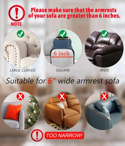 Vista 4 de HMASYO Bandeja Portavaso para Sofá - Bandeja de Silicona para Brazo de Sofá, Organizador de Bebidas y Bandeja para Control Remoto, Snacks, Celular