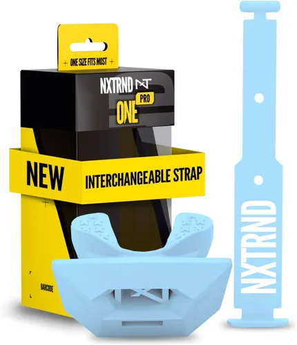 Vista 81 de Nxtrnd One Protector Bucal de Fútbol Americano, Correa Incluida, Se Adapta a Adultos y Jóvenes (Negro)