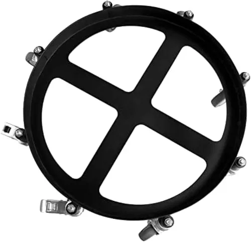 Vista 8 de Carretilla de tambor de acero resistente, marco de acero de 55 galones con 8 ruedas giratorias, capacidad de 2000 libras, diseño antivuelco