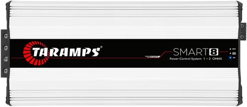 Taramps Smart 8 Amplificador monobloque 8000 vatios Rms Tecnología multiimpedancia 1 ~ 2 ohmios 12.6 VCC potencia de salida, amplificador de