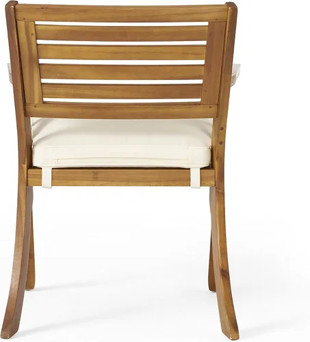 Vista 15 de Christopher Knight Home Hermosa - Juego de comedor de madera de acacia, 5 piezas, acabado de teca