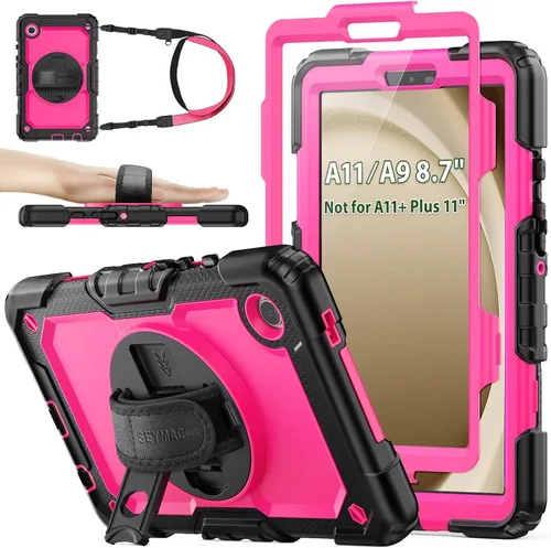 Vista 25 de SEYMAC stock Funda para Samsung Galaxy Tab A8 de 10.5 pulgadas, funda de protección contra caídas de cuerpo completo con protector de pantalla