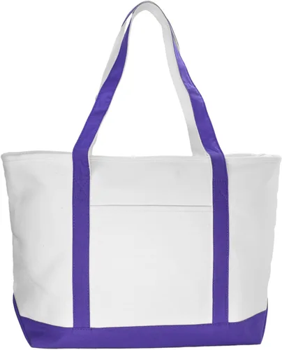 Vista 2 de Bolsa Dalix de 23 pulgadas, calidad superior, 24 oz, bolsa de lona de algodón