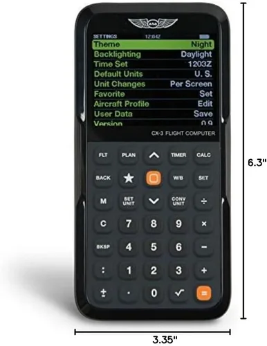 Vista 8 de ASA Computadora de vuelo CX-3 - E6B electrónica avanzada para una planificación precisa de vuelo y preparación de exámenes de la FAA
