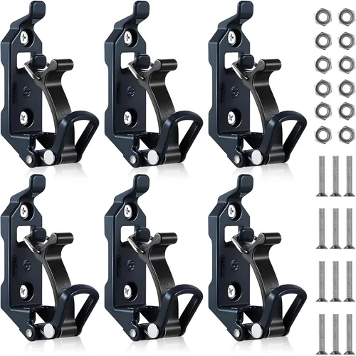 Vista 8 de 2 soportes de pala para camión, soportes de pala de metal para portaequipajes de techo, kit de montaje de hacha de liberación rápida para barcos