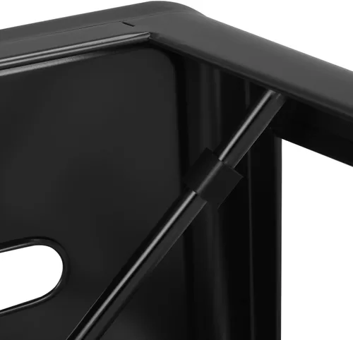 Vista 9 de Yaheetech Taburetes de bar de 24 pulgadas de altura de mostrador, juego de 4 taburetes de metal industriales, sillas modernas apilables sin espalda