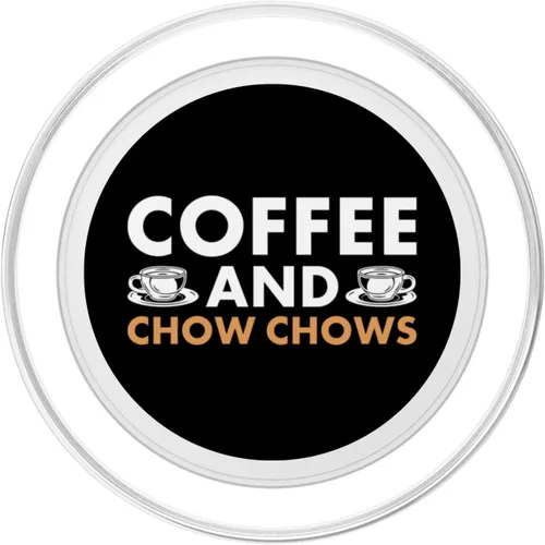 Vista 2 de Dog Coffee And Chow Chow PopSockets MagSafe PopGrip for iPhone