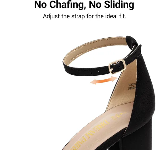 Vista 6 de DREAM PAIRS - Sandalias de tacón grueso y bajo para mujer