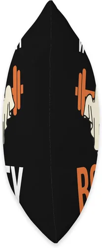 Vista 2 de Booty Boo Teepo Inc. Working On My Booty Boo-Ty Workout Halloween Gym Funny Gift Throw Pillow, 18x18, Multicolor