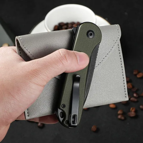 Vista 25 de CIVIVI Elementum II - Navaja de bolsillo plegable, hoja de acero Nitro-V de 2.96 pulgadas, mango G10, cuchillo utilitario con clip de bolsillo