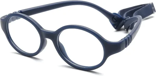 Vista 11 de Cute Baby Glasses 0-6 Months - XXS Round Infant Glasses with Strap - Clear Lens Newborn Spectacles
