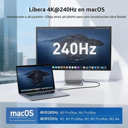 Vista 2 de Cable Matters - Cable USB C a HDMI 2.1 unidireccional de 48 Gbps, 3 pies
