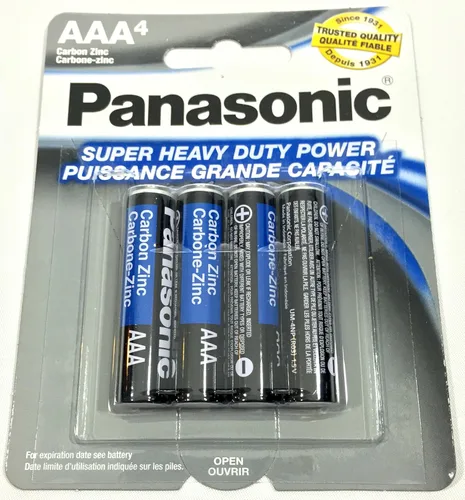 Vista 2 de 192PC Panasonic AAA Baterías Super Heavy Duty Power Carbono Zinc Triple A Batería 1.5V