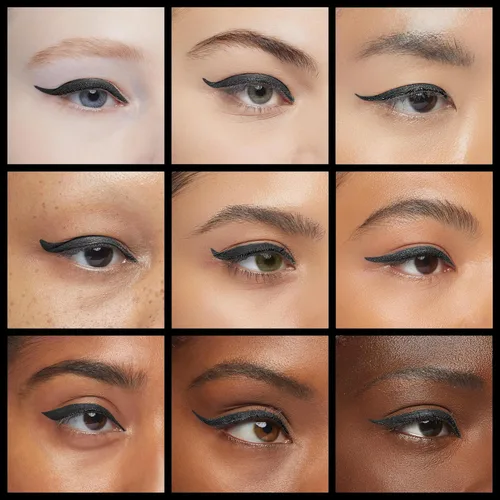 Vista 4 de Delineador de Ojos Líquido Negro de Doble Extremo - Sello de Ojo de Gato Alado 2 en 1 y Lápiz Delineador de Ojos con Punta de Fieltro, Impermeable