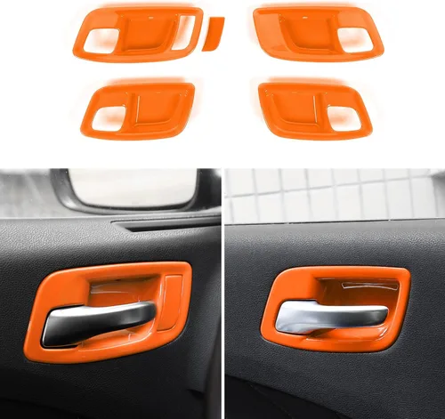 Vista 8 de RAZPOY Tapa de Cubierta de Boquilla de Manija Interior de Puerta Compatible con Dodge Charger 2011-2023 y Chrysler 300 (Azul)