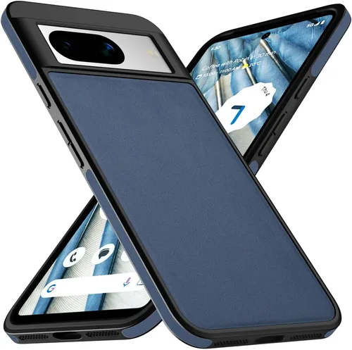 Vista 11 de X-level Funda delgada para Google Pixel 8 Pro, de doble capa, a prueba de golpes, cuerpo completo, parte trasera de policarbonato duro, superficie