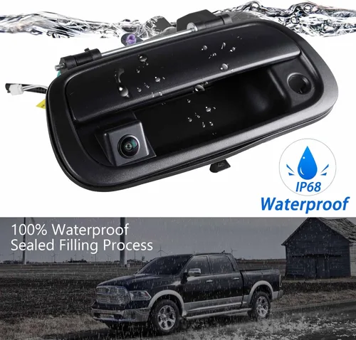 Vista 4 de Anina Tailgate Handle Backup Camera for 2000-2006 Toyota Tundra Rear View Reverse Parking Assist Camera with Optional Guideline Tundra Factory