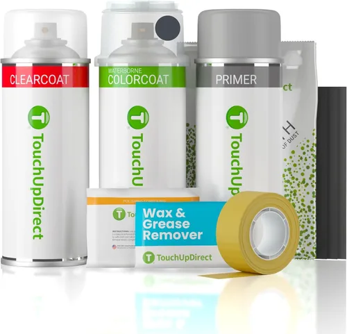 Vista 101 de TouchUpDirect 477 Electric Silver Metallic - Pintura de retoque en aerosol compatible con Volvo, Exact Match - Kit esencial