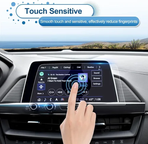 Vista 5 de Protector de pantalla Cadillac XT4 2019 2020 2021 2022 2020 2021 2022 2023 Cadillac CT4 de 8 pulgadas, protector de vidrio templado de pantalla
