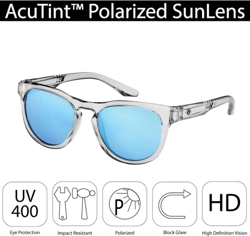 Vista 4 de Flying Fisherman Breakers - Lentes de sol polarizados clásicos, gris-azul/azul, talla M, Gris-azul/azul