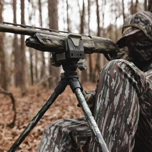 Vista 6 de BOG DeathGrip Aluminum Tripod with Durable Frame, Lightweight, Stable Design, Bubble Level, Adjustable Legs, Shooting Rest, and Hands-Free Operation