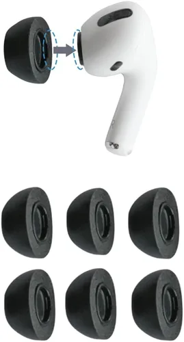 Vista 34 de Comply TrueGrip MAX Puntas de repuesto de espuma viscoelástica prémium para Apple AirPods Pro 1 y 2 Comodidad de larga duración, máxima