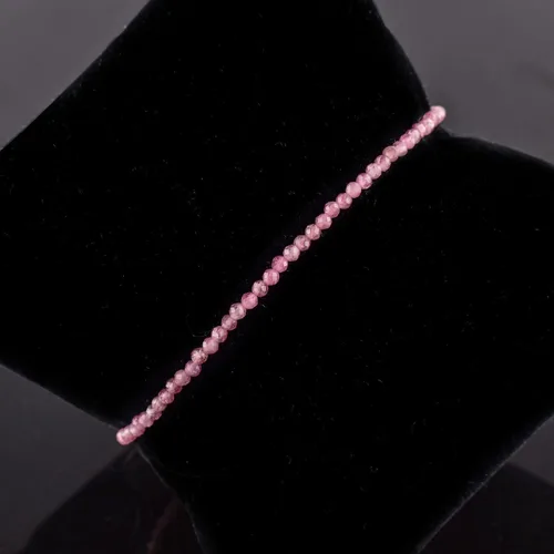 Vista 49 de Natural Gemstone Micro Round Beads Dainty Choker Bangle Bracelet, Handmade Jewelry for Women, Healing Chakra Crystals Silver Plated Chain 8 inch