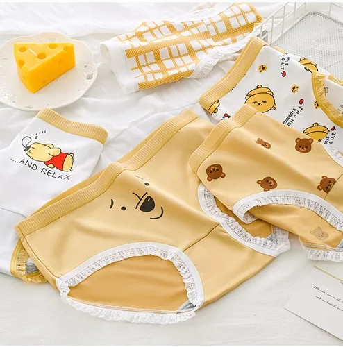 Vista 4 de SINROYEE Ropa interior para mujer, cosplay, anime, suave, transpirable, de algodón, para damas, lindas bragas japonesas, 5