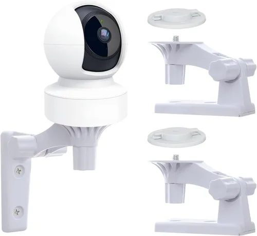 Vista 8 de Soporte de pared compatible con TP-Link Tapo C210/C200 y Kasa Indoor Pan EC70/KC410S, soporte ajustable para cámara de seguridad, rotación de 180