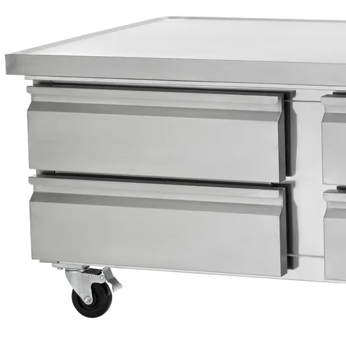 Vista 4 de Arctic Air ARCB72 74' Base refrigerada para chef con cuatro cajones, acero inoxidable, 115 V
