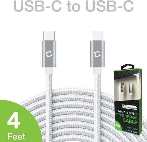 Vista 4 de Dual USB-CPD 60W Fast Charging Cord Compatible with Mercedes 2020 GLS Plus 5Gbps Data Transfer for Power Delivery Hi Capacity Charging (Black)