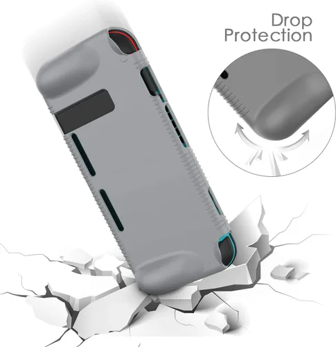 Vista 3 de Semeving for Nintendo Switch Case,Soft Protective Case with Ergonomic Grip Design,Shock-Absorption&Anti-Scratch