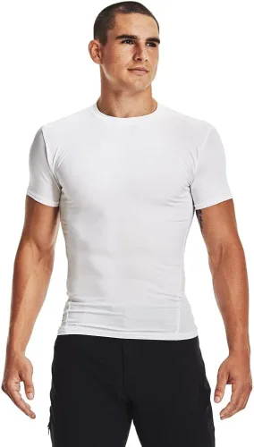 Under Armour HeatGear - Camiseta de compresión táctica de manga corta para hombre