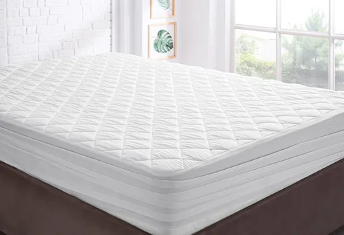 Vista 6 de YATAS BEDDING Perle - Protector de colchón acolchado, lavable a máquina y de fácil cuidado, protección y comodidad superiores, parte superior