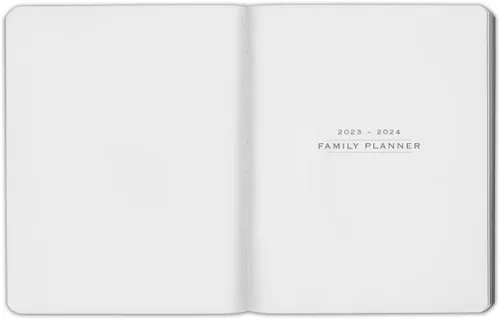 Vista 2 de Agenda familiar Gallery Leather 2024 - Acadia Malibu - 9 x 7 pulgadas