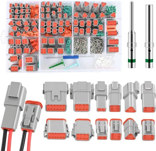 Vista 13 de Nilight Kit de conectores DT de 2 pines, 3 juegos de tamaño 16 contactos sólidos, terminal macho hembra impermeable para conectores de la serie DT