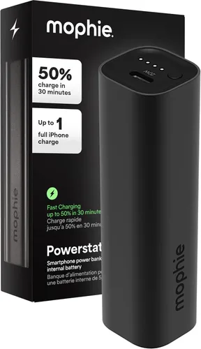 Mophie Powerstation Fast batería externa de 5,000 mAh Rápida y portátil 20W, para un solo dispositivo