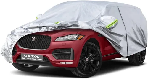 Vista 112 de KouKou Funda impermeable para automóvil SUV adecuada para BMW X1 de 2009 a 2025, 7 capas a prueba de viento para todo tipo de clima, cubierta