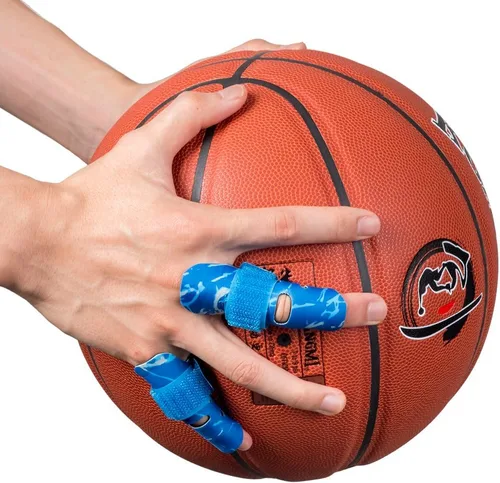 Vista 11 de Kuangmi Soporte de dedo protector, férula para el alivio del dolor para baloncesto voleibol béisbol, Negro, 1