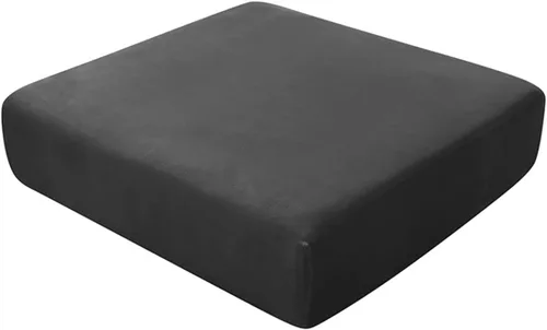 Vista 10 de Fundas de cojín de terciopelo, funda de cojín elástica para sofá, fundas de cojín individuales para silla, sofá biplaza, protector de muebles, Beige