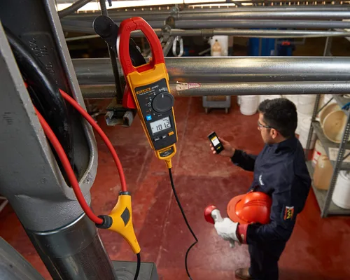 Vista 5 de Fluke - Abrazadera inalámbrica FLUKE-376 FC 376 FC 1000A Ac/Dc TRMS W/Iflex