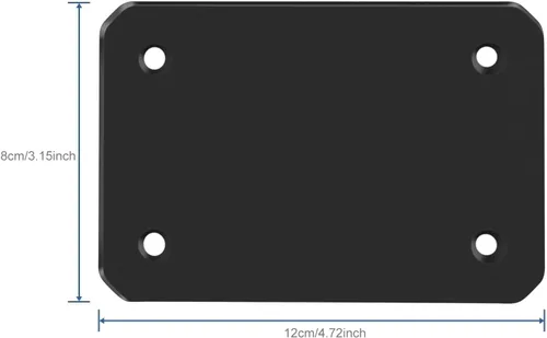 Vista 2 de Placa de metal para cámara de respaldo magnética VK7
