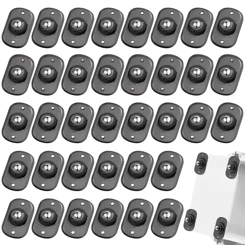 Vista 39 de Honoson 24 ruedas giratorias autoadhesivas para electrodomésticos, deslizadores de electrodomésticos para electrodomésticos, ruedas universales